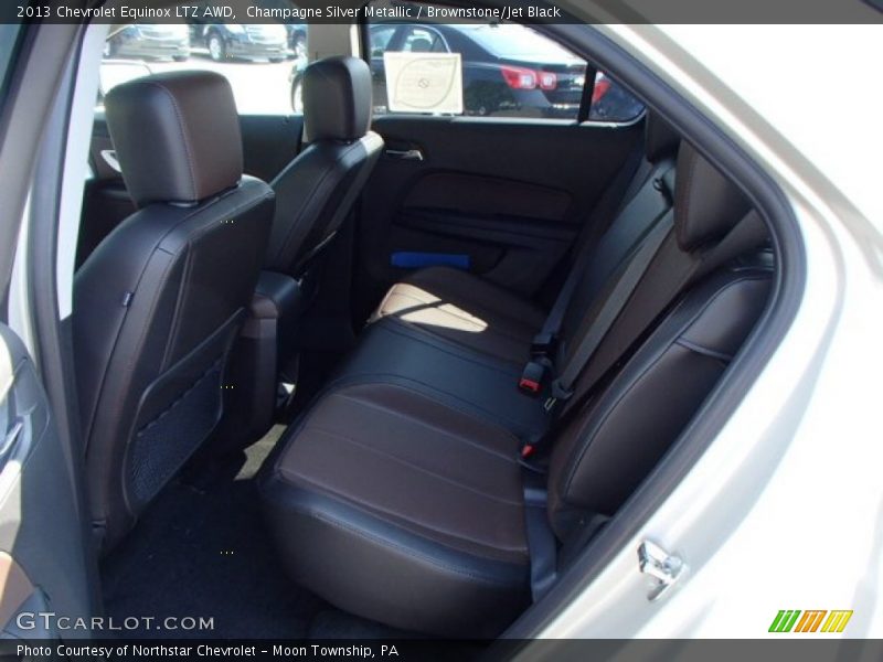Champagne Silver Metallic / Brownstone/Jet Black 2013 Chevrolet Equinox LTZ AWD