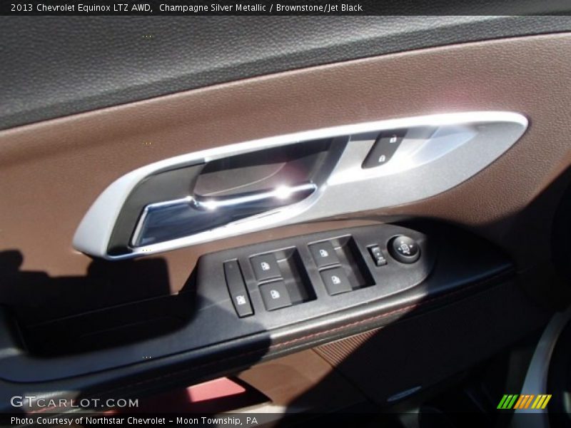 Champagne Silver Metallic / Brownstone/Jet Black 2013 Chevrolet Equinox LTZ AWD