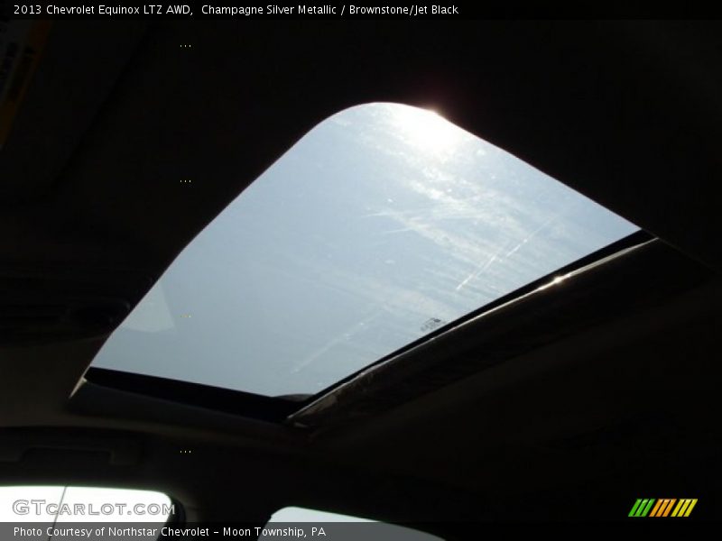 Champagne Silver Metallic / Brownstone/Jet Black 2013 Chevrolet Equinox LTZ AWD