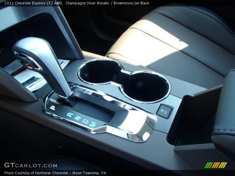 Champagne Silver Metallic / Brownstone/Jet Black 2013 Chevrolet Equinox LTZ AWD