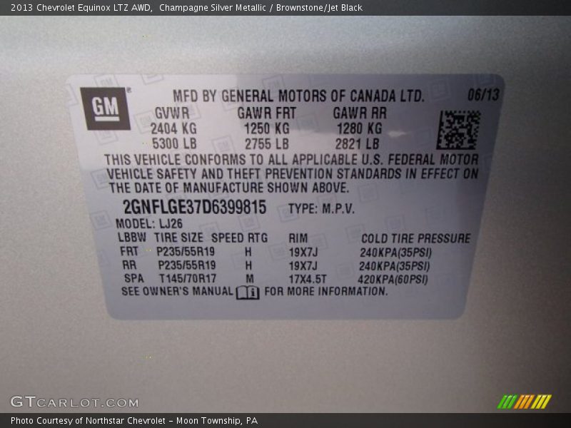 Champagne Silver Metallic / Brownstone/Jet Black 2013 Chevrolet Equinox LTZ AWD