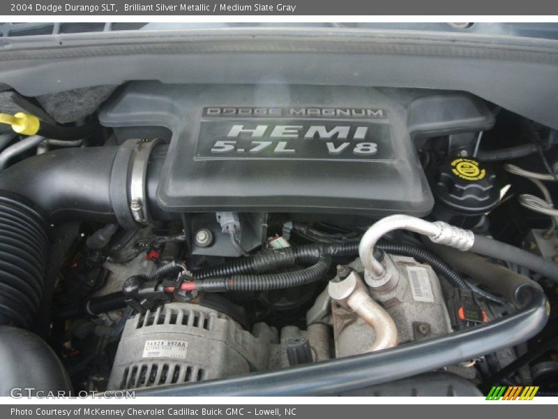 Brilliant Silver Metallic / Medium Slate Gray 2004 Dodge Durango SLT