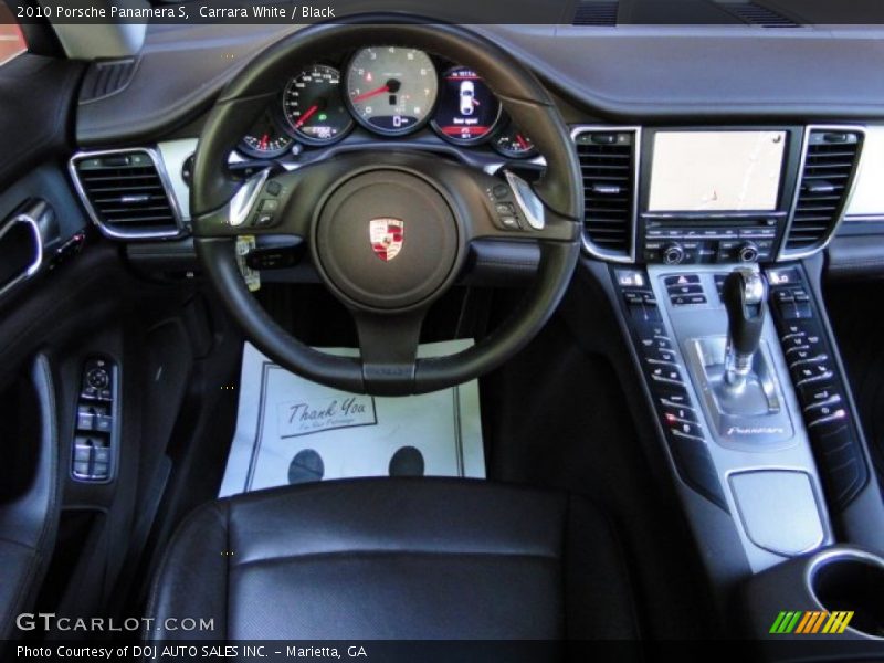 Carrara White / Black 2010 Porsche Panamera S