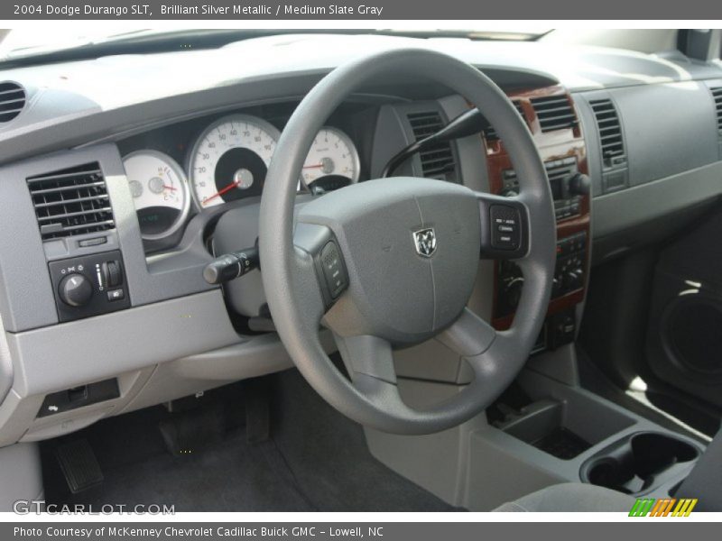 Brilliant Silver Metallic / Medium Slate Gray 2004 Dodge Durango SLT