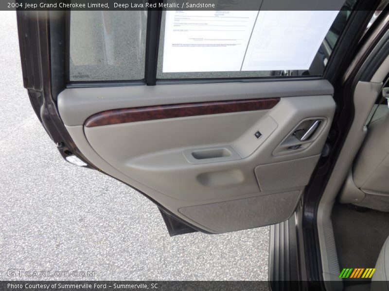Deep Lava Red Metallic / Sandstone 2004 Jeep Grand Cherokee Limited