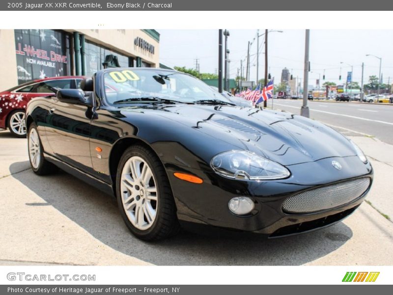 Ebony Black / Charcoal 2005 Jaguar XK XKR Convertible
