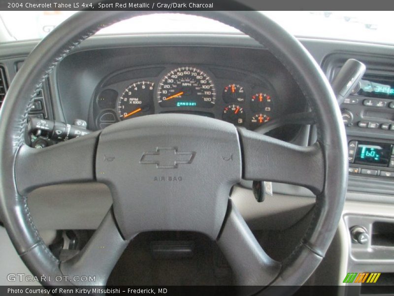 Sport Red Metallic / Gray/Dark Charcoal 2004 Chevrolet Tahoe LS 4x4