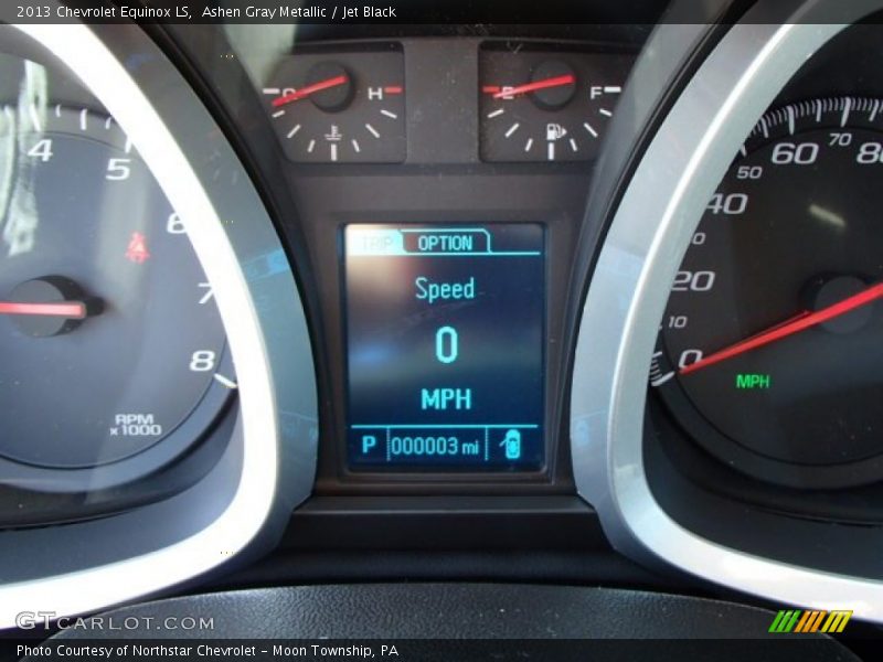 Ashen Gray Metallic / Jet Black 2013 Chevrolet Equinox LS