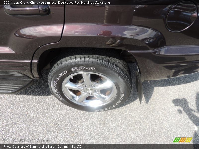 Deep Lava Red Metallic / Sandstone 2004 Jeep Grand Cherokee Limited