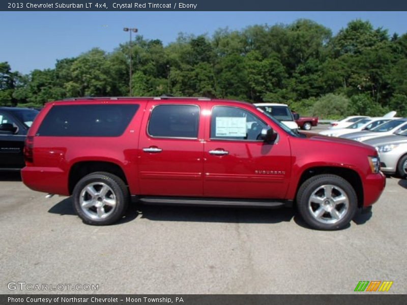 Crystal Red Tintcoat / Ebony 2013 Chevrolet Suburban LT 4x4