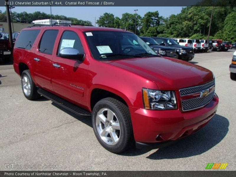 Crystal Red Tintcoat / Ebony 2013 Chevrolet Suburban LT 4x4