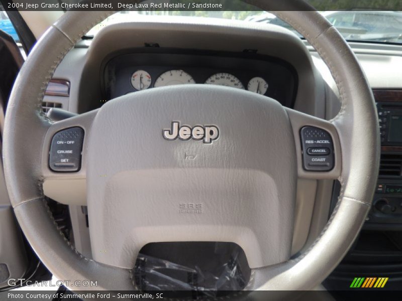 Deep Lava Red Metallic / Sandstone 2004 Jeep Grand Cherokee Limited