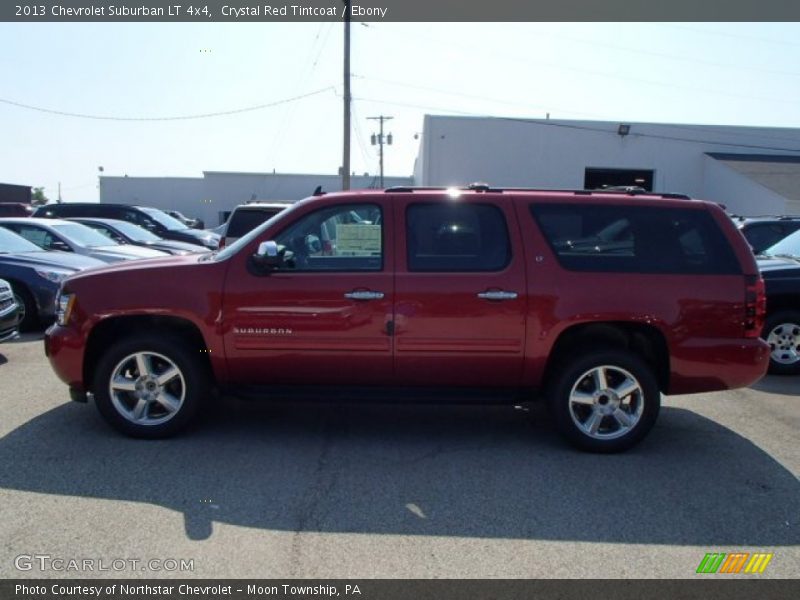 Crystal Red Tintcoat / Ebony 2013 Chevrolet Suburban LT 4x4