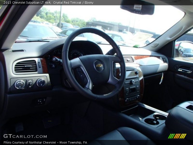 Crystal Red Tintcoat / Ebony 2013 Chevrolet Suburban LT 4x4