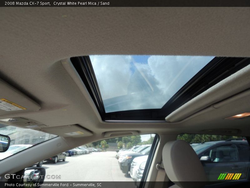 Crystal White Pearl Mica / Sand 2008 Mazda CX-7 Sport