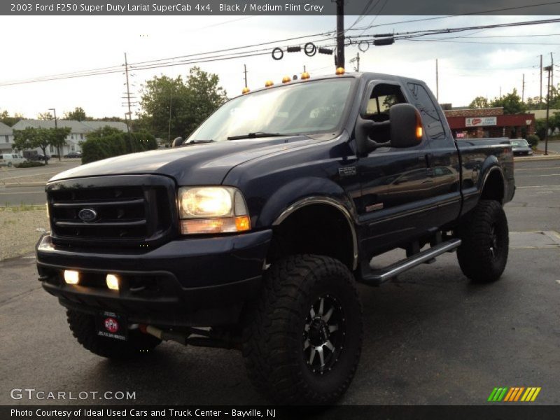 Black / Medium Flint Grey 2003 Ford F250 Super Duty Lariat SuperCab 4x4