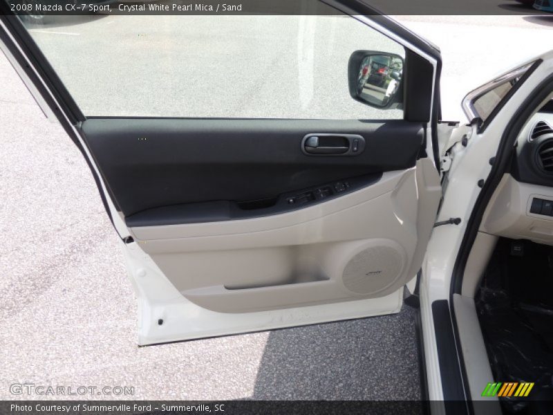 Crystal White Pearl Mica / Sand 2008 Mazda CX-7 Sport