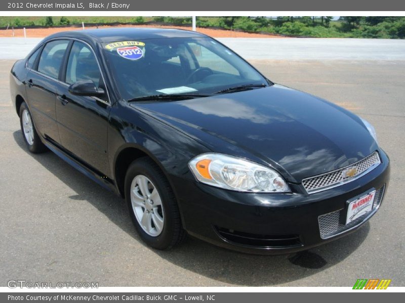 Black / Ebony 2012 Chevrolet Impala LS