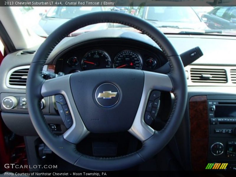 Crystal Red Tintcoat / Ebony 2013 Chevrolet Suburban LT 4x4