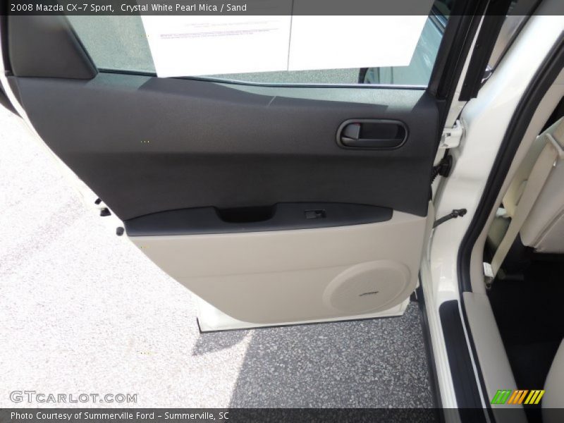 Crystal White Pearl Mica / Sand 2008 Mazda CX-7 Sport