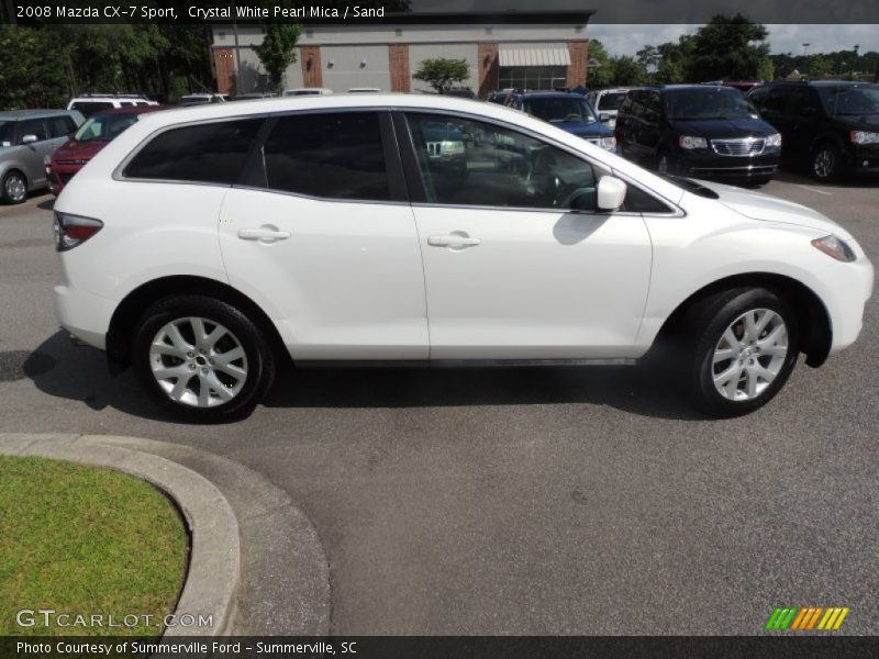 Crystal White Pearl Mica / Sand 2008 Mazda CX-7 Sport