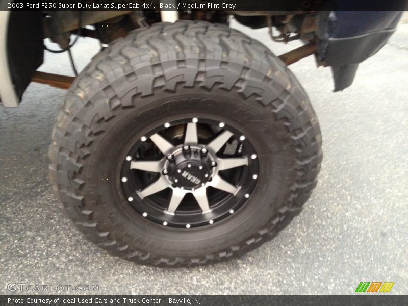 Black / Medium Flint Grey 2003 Ford F250 Super Duty Lariat SuperCab 4x4