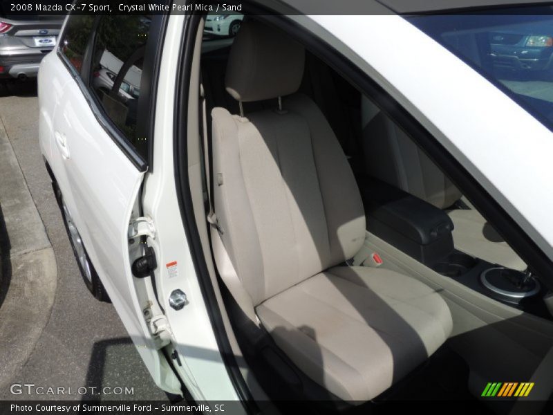 Crystal White Pearl Mica / Sand 2008 Mazda CX-7 Sport