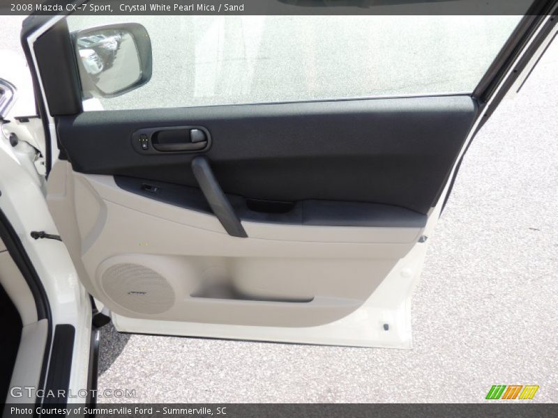 Crystal White Pearl Mica / Sand 2008 Mazda CX-7 Sport
