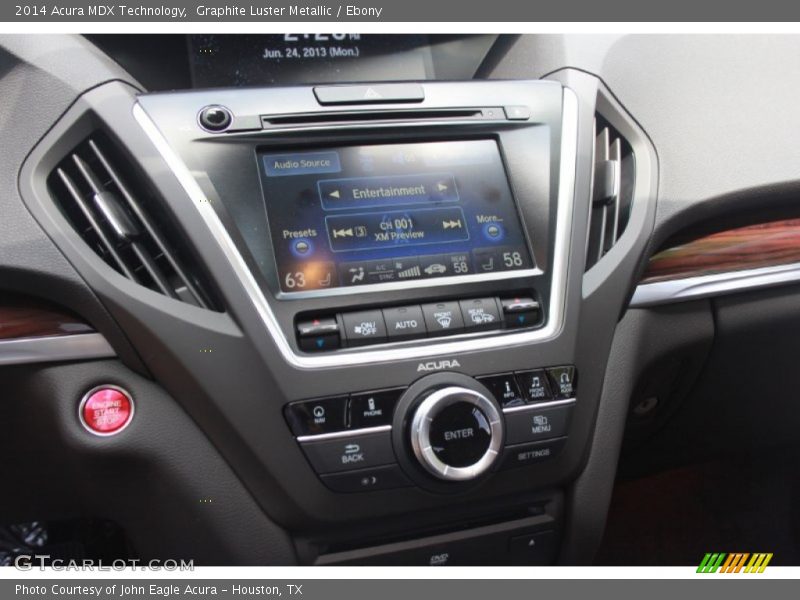 Graphite Luster Metallic / Ebony 2014 Acura MDX Technology