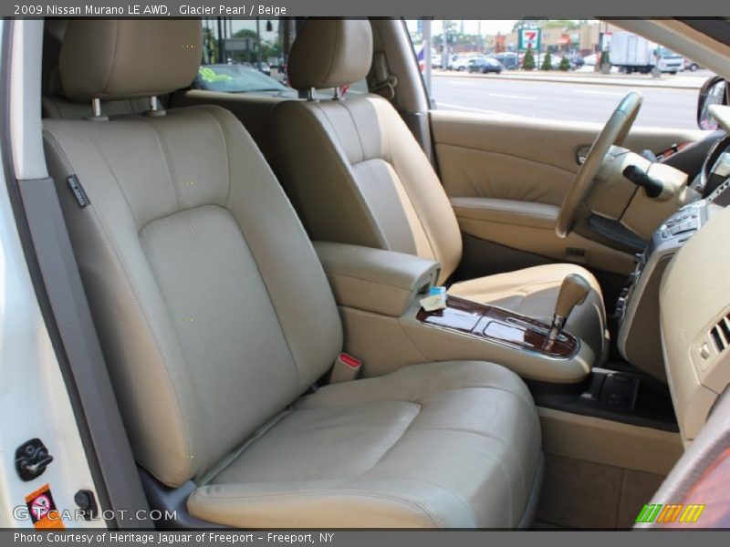 Glacier Pearl / Beige 2009 Nissan Murano LE AWD