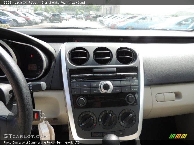 Crystal White Pearl Mica / Sand 2008 Mazda CX-7 Sport
