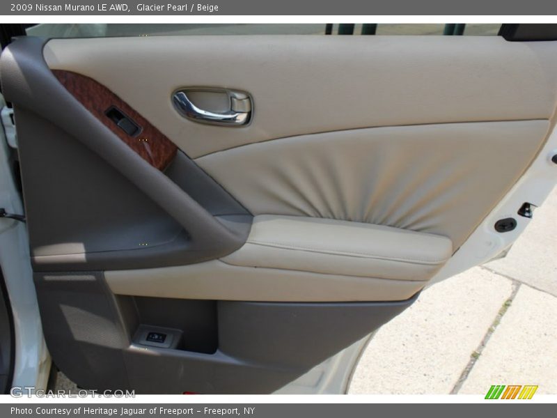 Glacier Pearl / Beige 2009 Nissan Murano LE AWD