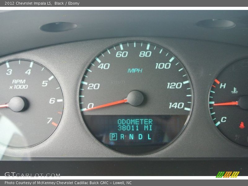 Black / Ebony 2012 Chevrolet Impala LS