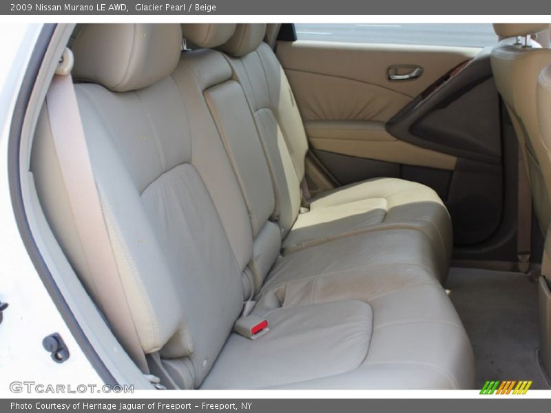Glacier Pearl / Beige 2009 Nissan Murano LE AWD