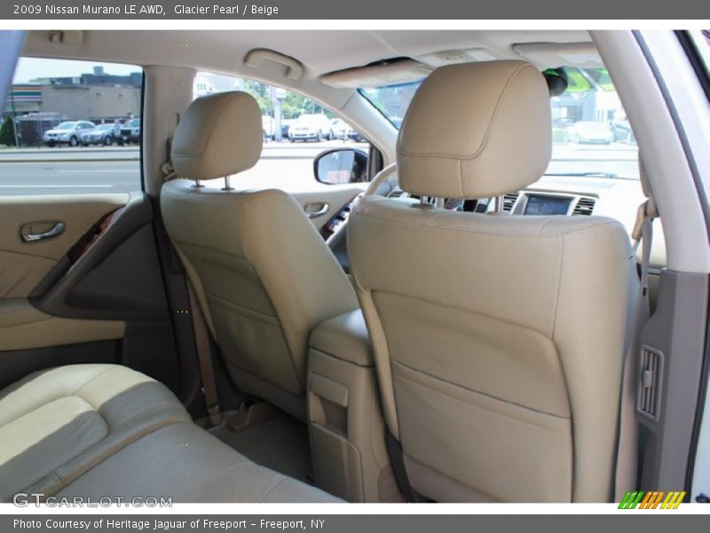 Glacier Pearl / Beige 2009 Nissan Murano LE AWD