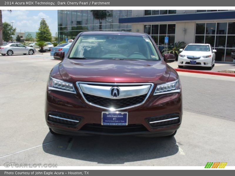 Dark Cherry Pearl / Parchment 2014 Acura MDX Technology