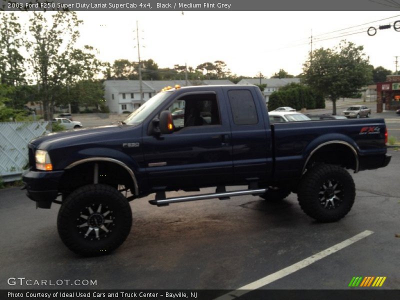 Black / Medium Flint Grey 2003 Ford F250 Super Duty Lariat SuperCab 4x4