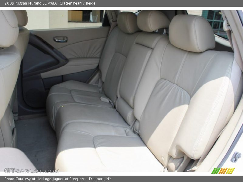 Glacier Pearl / Beige 2009 Nissan Murano LE AWD