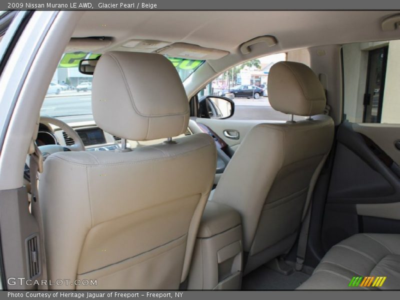 Glacier Pearl / Beige 2009 Nissan Murano LE AWD