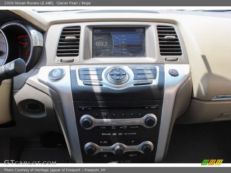 Glacier Pearl / Beige 2009 Nissan Murano LE AWD