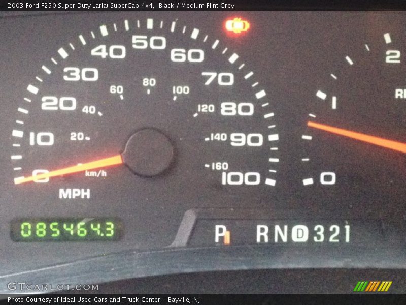 Black / Medium Flint Grey 2003 Ford F250 Super Duty Lariat SuperCab 4x4