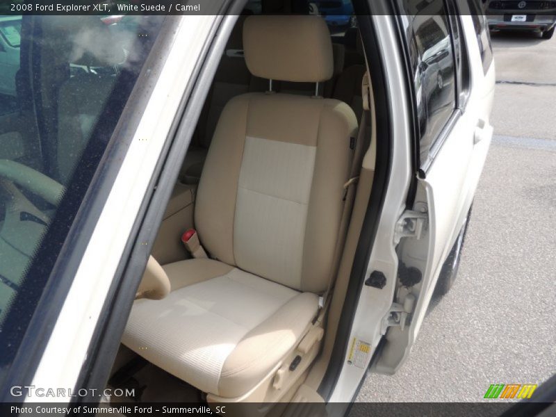 White Suede / Camel 2008 Ford Explorer XLT