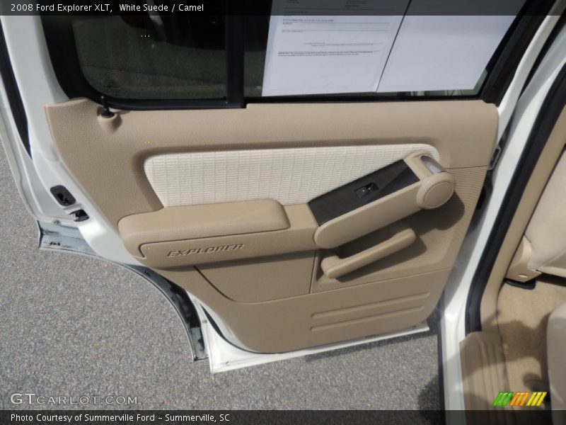 White Suede / Camel 2008 Ford Explorer XLT