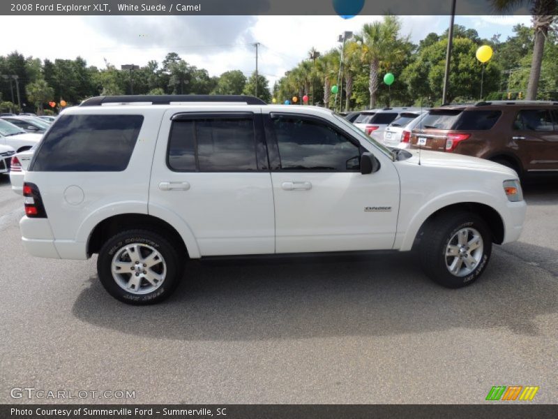 White Suede / Camel 2008 Ford Explorer XLT