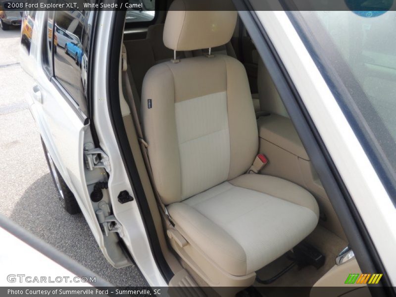 White Suede / Camel 2008 Ford Explorer XLT