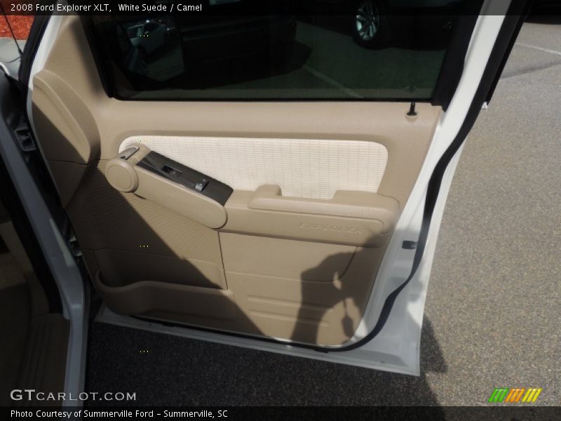 White Suede / Camel 2008 Ford Explorer XLT