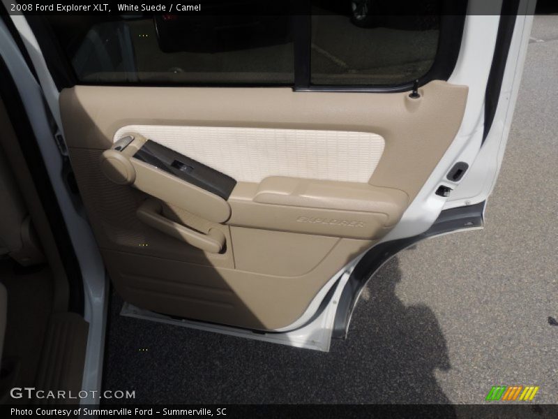White Suede / Camel 2008 Ford Explorer XLT