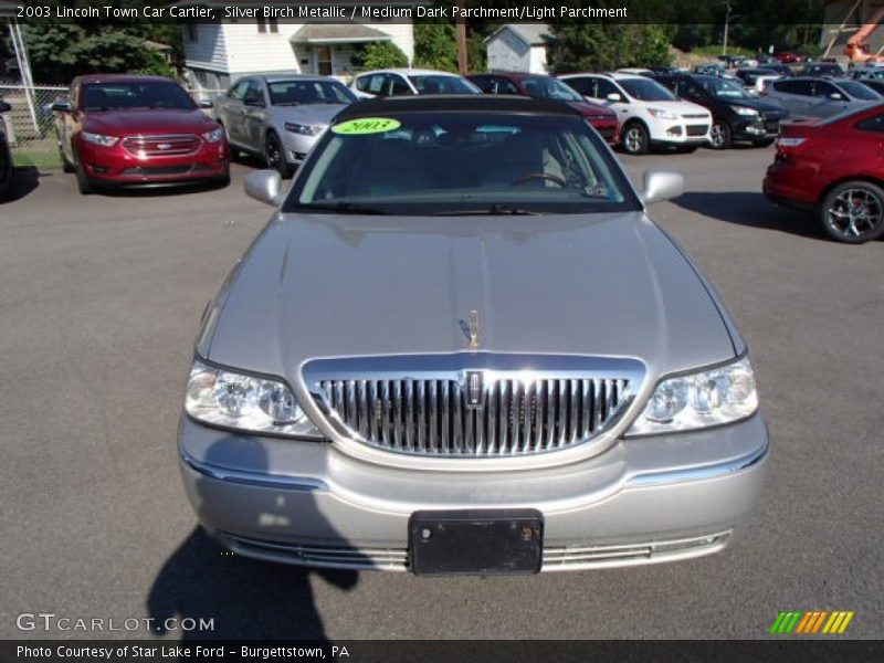 Silver Birch Metallic / Medium Dark Parchment/Light Parchment 2003 Lincoln Town Car Cartier