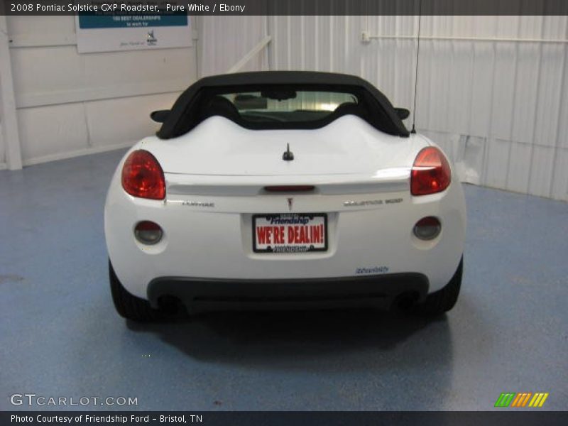 Pure White / Ebony 2008 Pontiac Solstice GXP Roadster