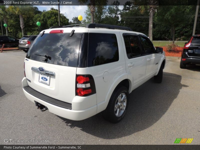 White Suede / Camel 2008 Ford Explorer XLT